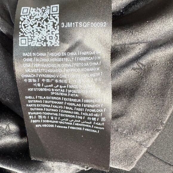 Marciano For Guess Women's Black Viscose Cropped Moto Style Jacket Sz S - Picture 7 of 12